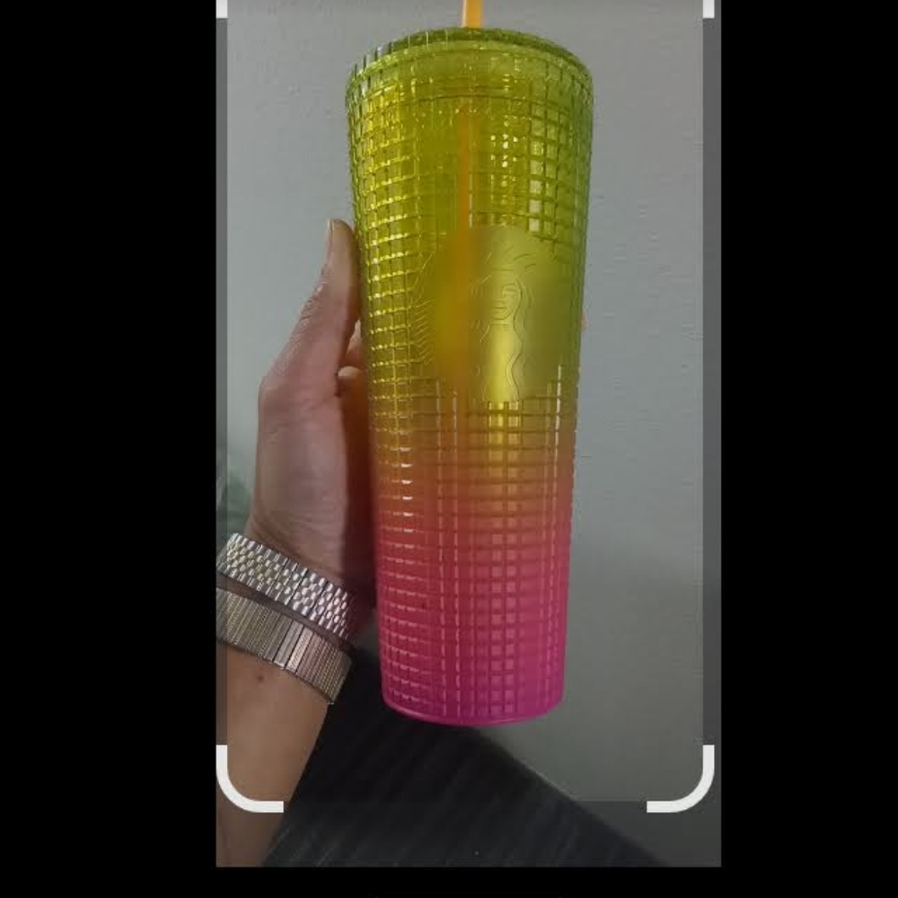 Starbucks tumbler Lemon pink
